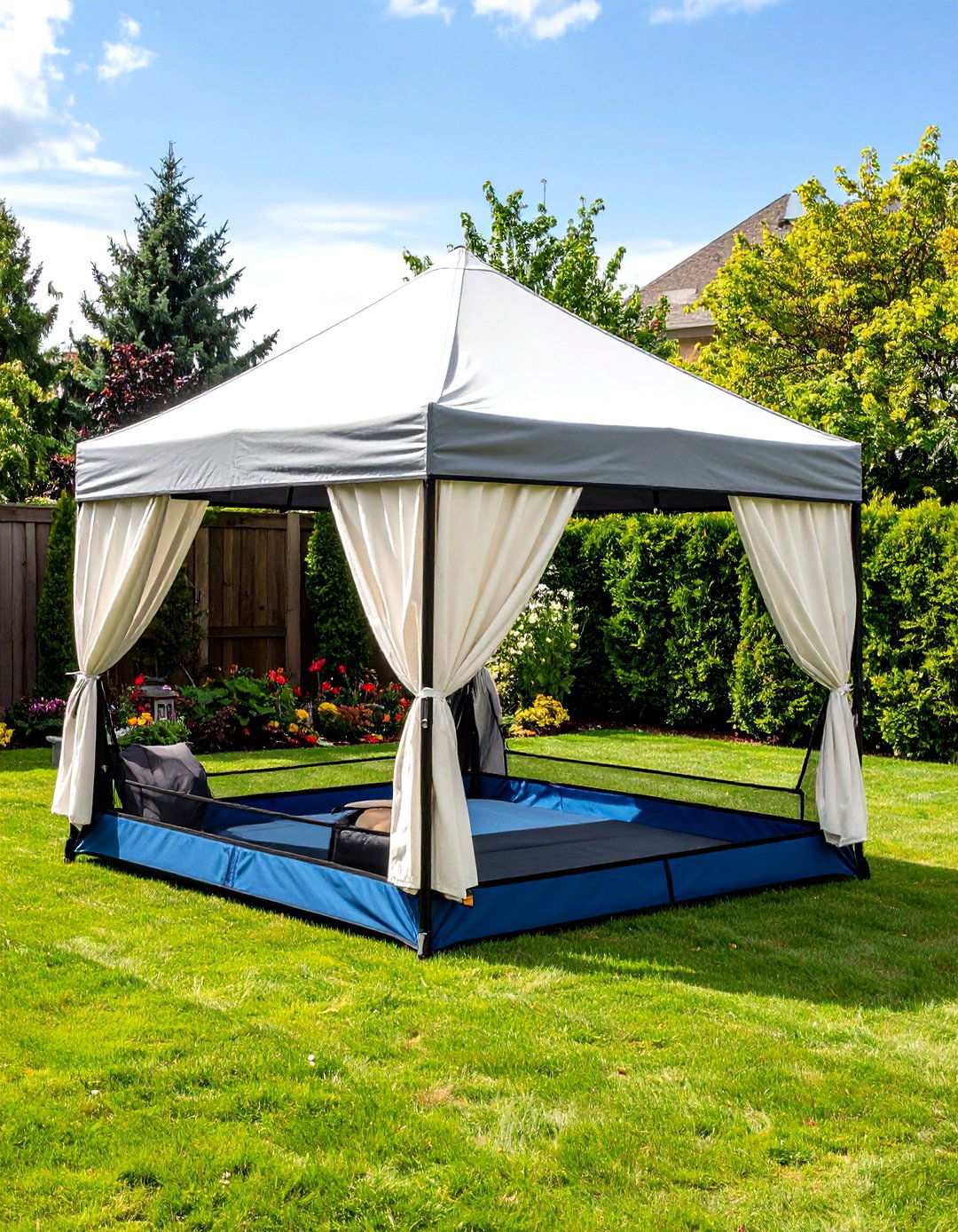 Compact Pop Up Gazebo for Small Yards - 20 Backyard Gazebo Ideas