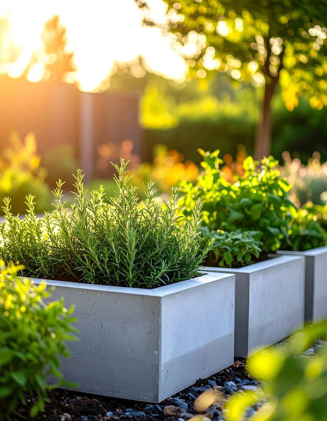 Concrete Block Raised Herb Garden Bed - 20 Herb Garden Ideas