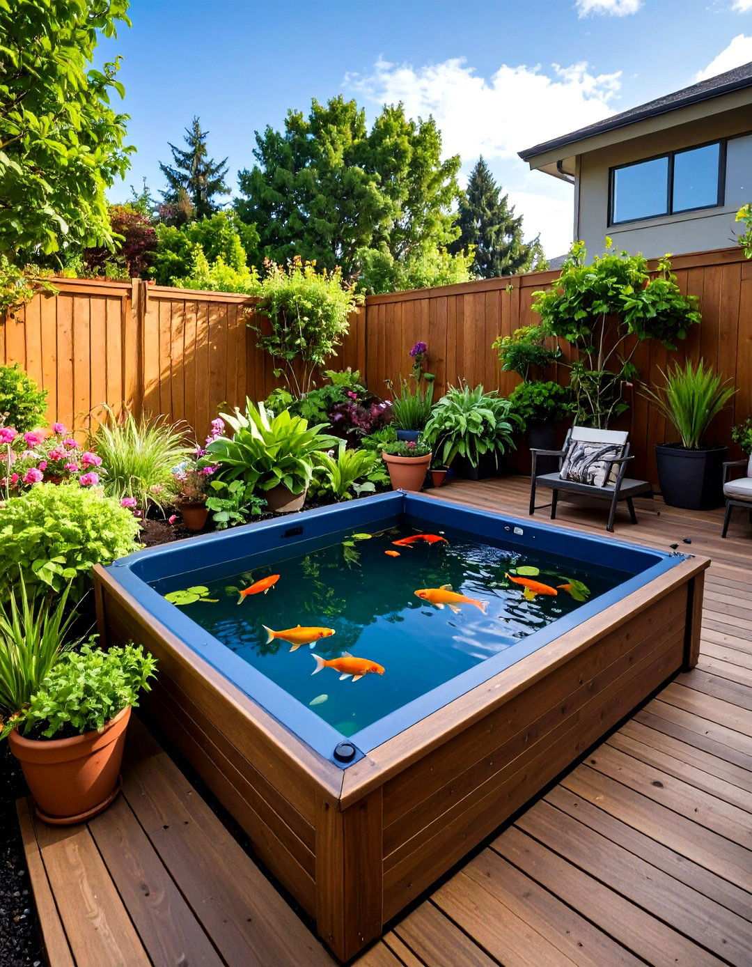 Container Pond Fish Habitats - 20 Backyard Pond Ideas