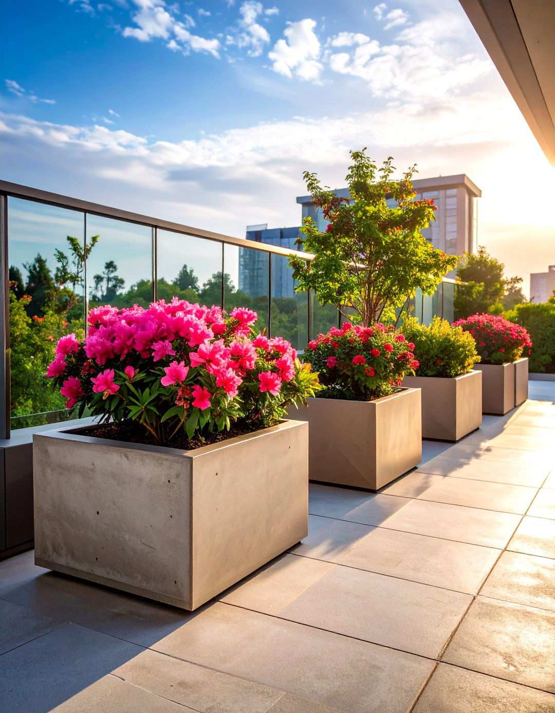 Contemporary Urban Azalea Design for City Gardens - 20 Azalea Garden Ideas