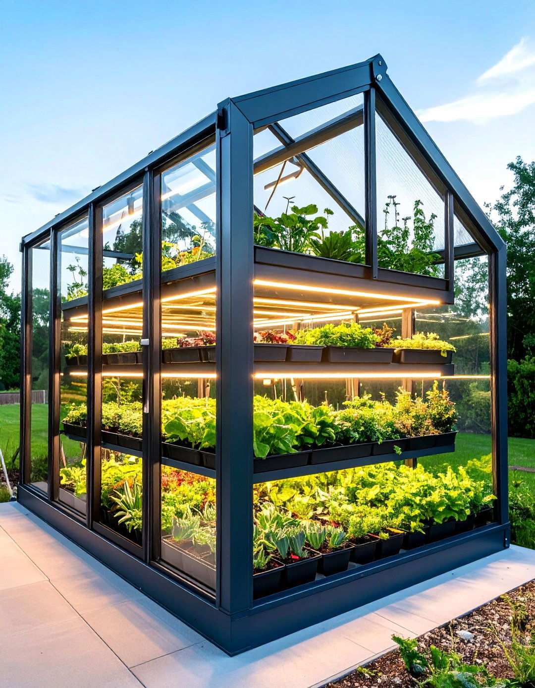 Corner Mini Greenhouse Plant Shelving - 20 Bedroom Corner Ideas