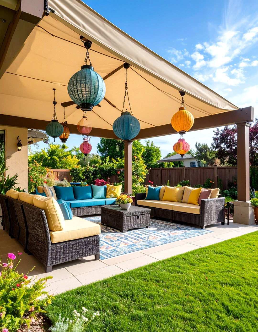 Covered Patio All Weather Spaces - 20 Backyard Patio Ideas