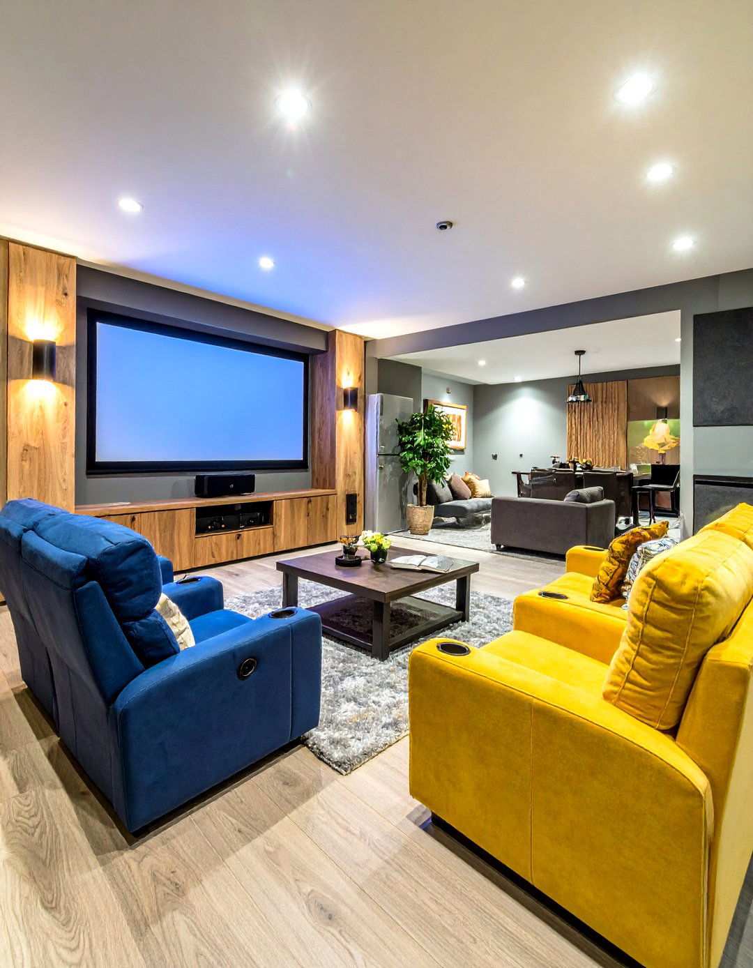 Cozy Basement Home Theater Creation - 20 basement decorating ideas