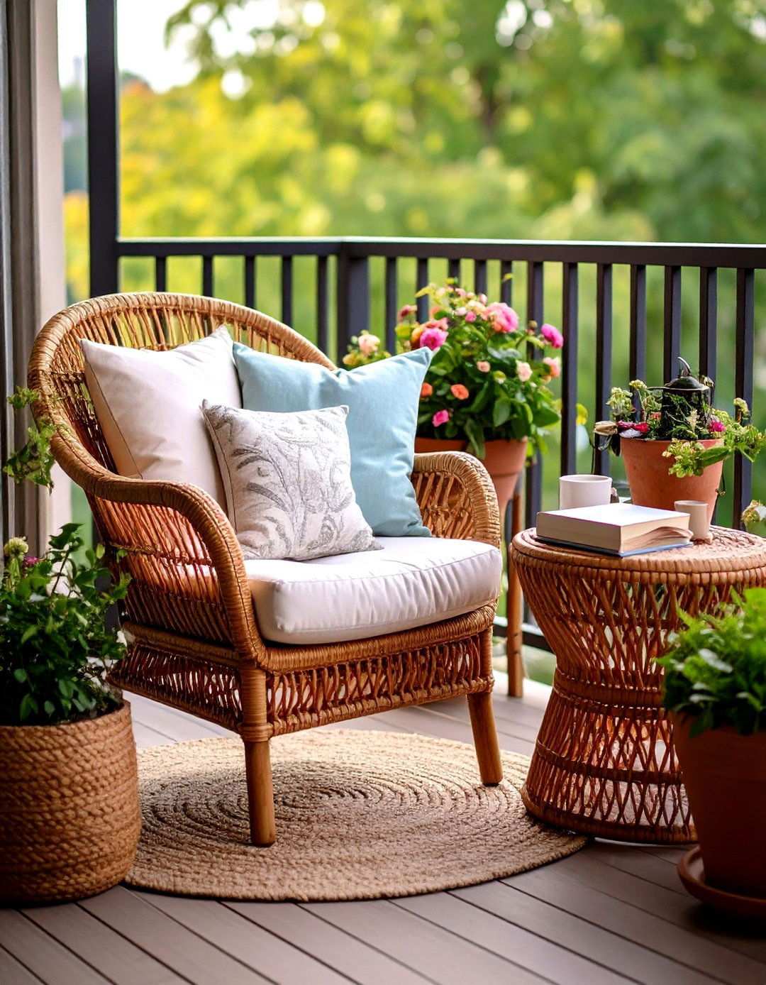 Cozy Reading Nook for Balcony Relaxation - 20 Balcony Ideas