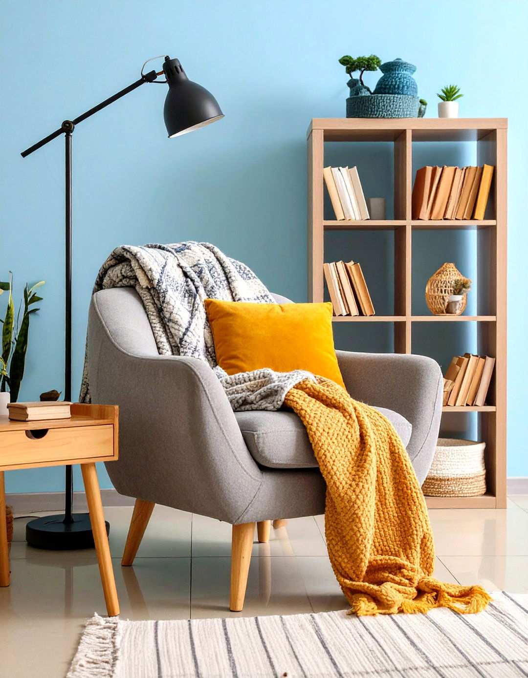 Cozy Reading Nook Living Room Corner - 20 Aesthetic Living Room Ideas