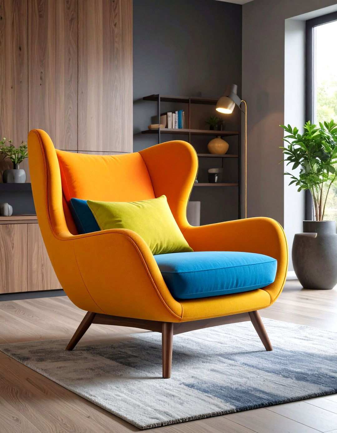 Curved Accent Chairs for Welcoming Spaces - 20 Basement Furniture Ideas