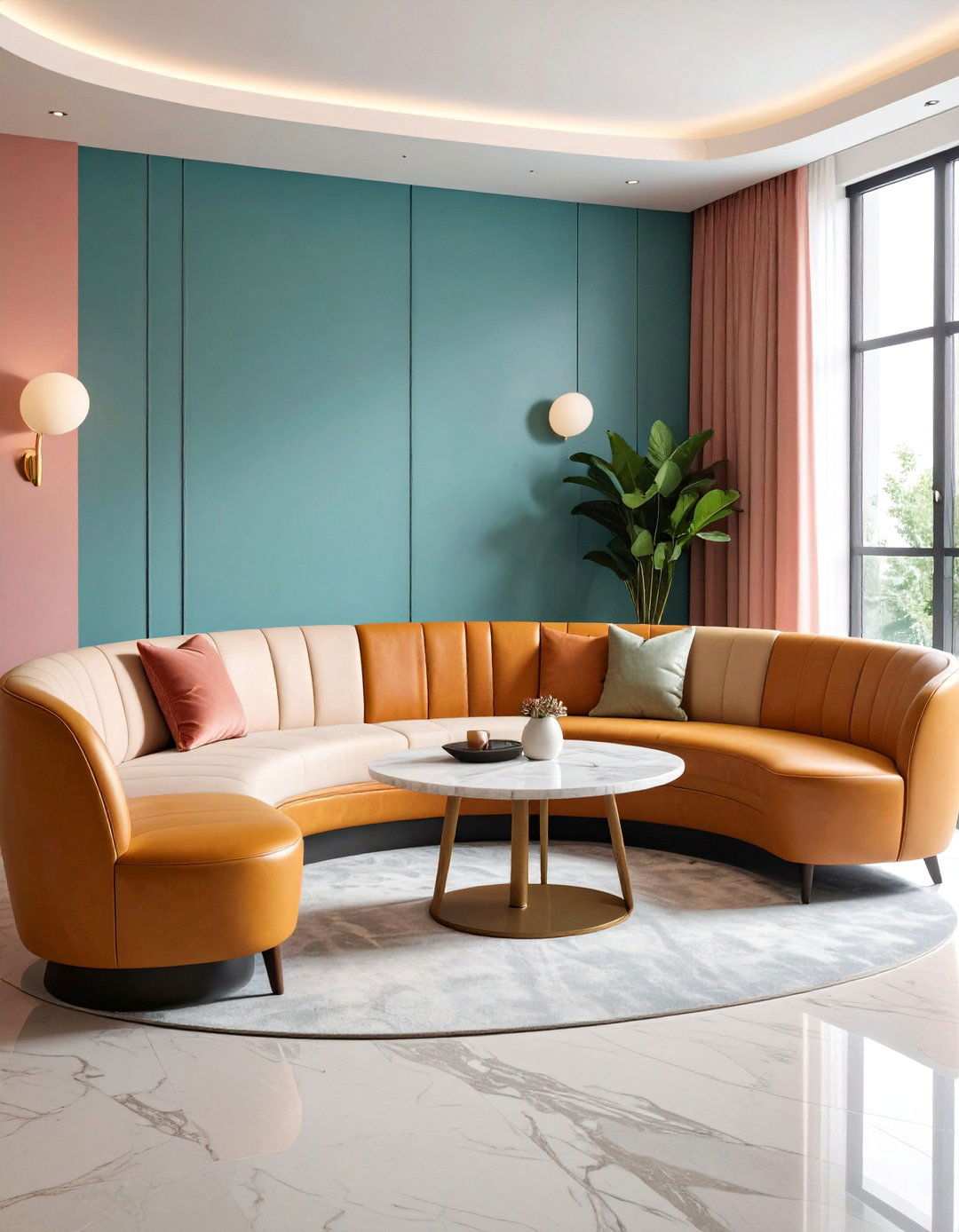 Curved Banquette Seating for Elegant Flow - 20 Banquette Seating Ideas