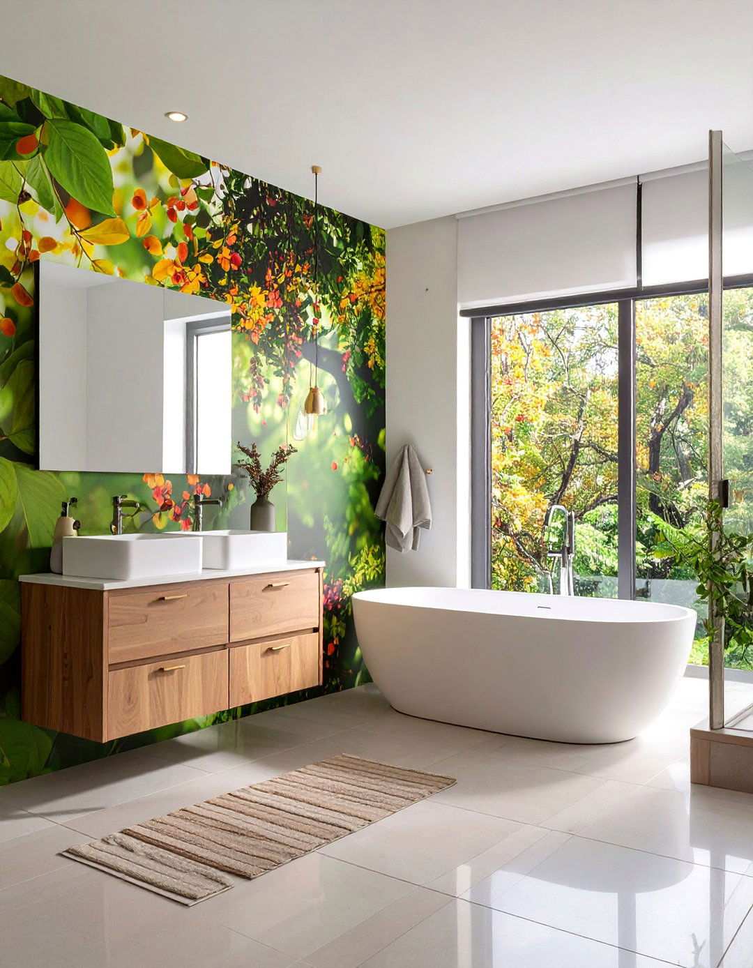 Custom Photo Print Wallpaper Personalization - 20 Bathroom Wallpaper Ideas