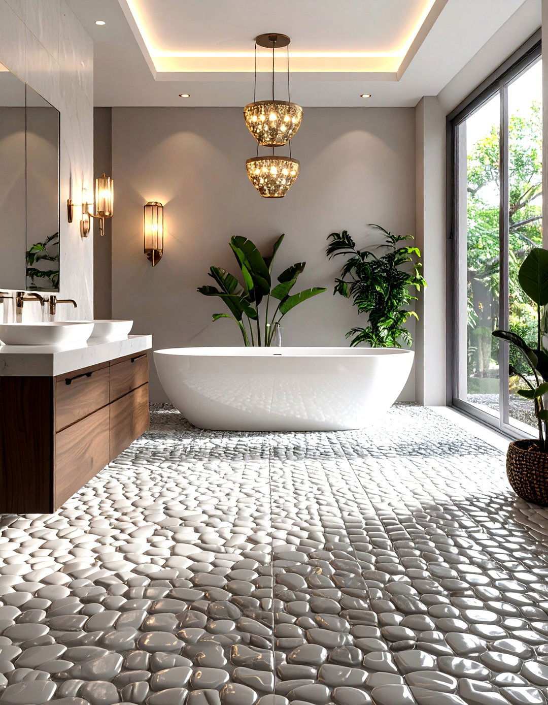 D Relief Mosaic Floor Tile Texture - 20 Bathroom Mosaic Floor Tile Ideas