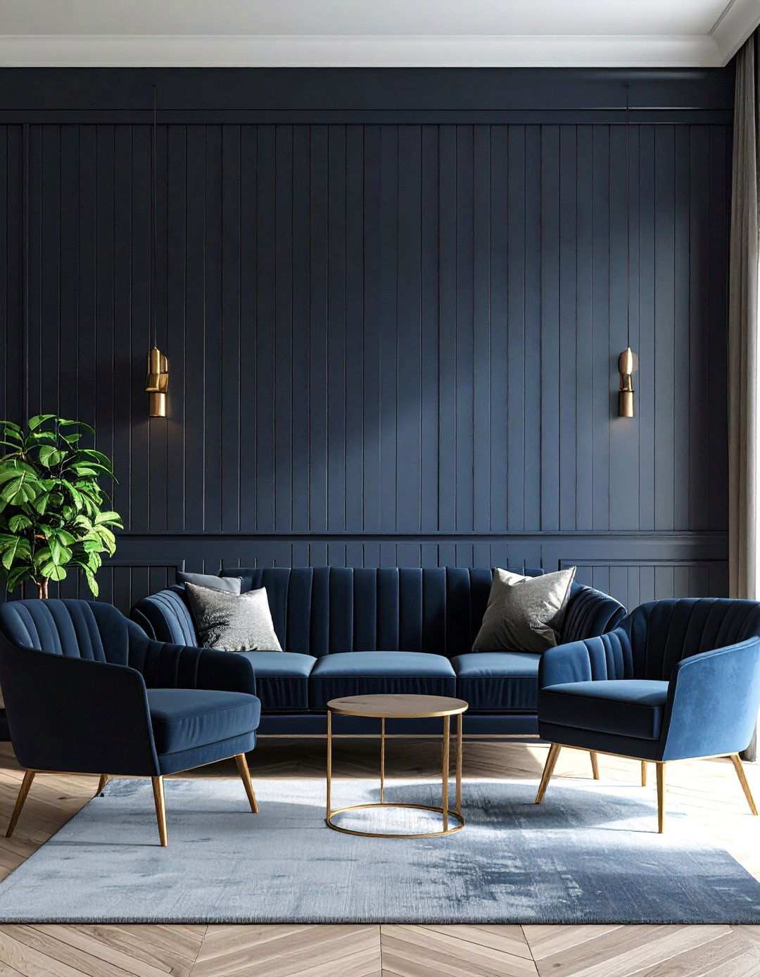 Dark Painted Beadboard for Moody Modern Drama - 20 Beadboard Wall Ideas