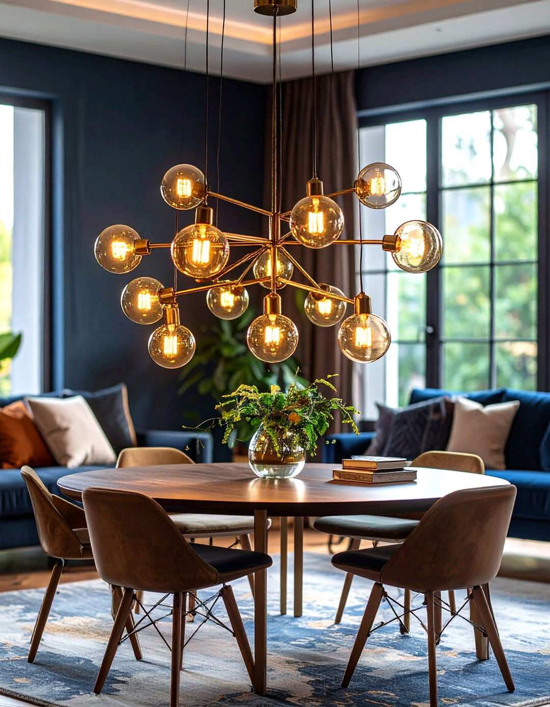 Dazzling Sputnik Chandelier - 20 1950s Living Room Ideas
