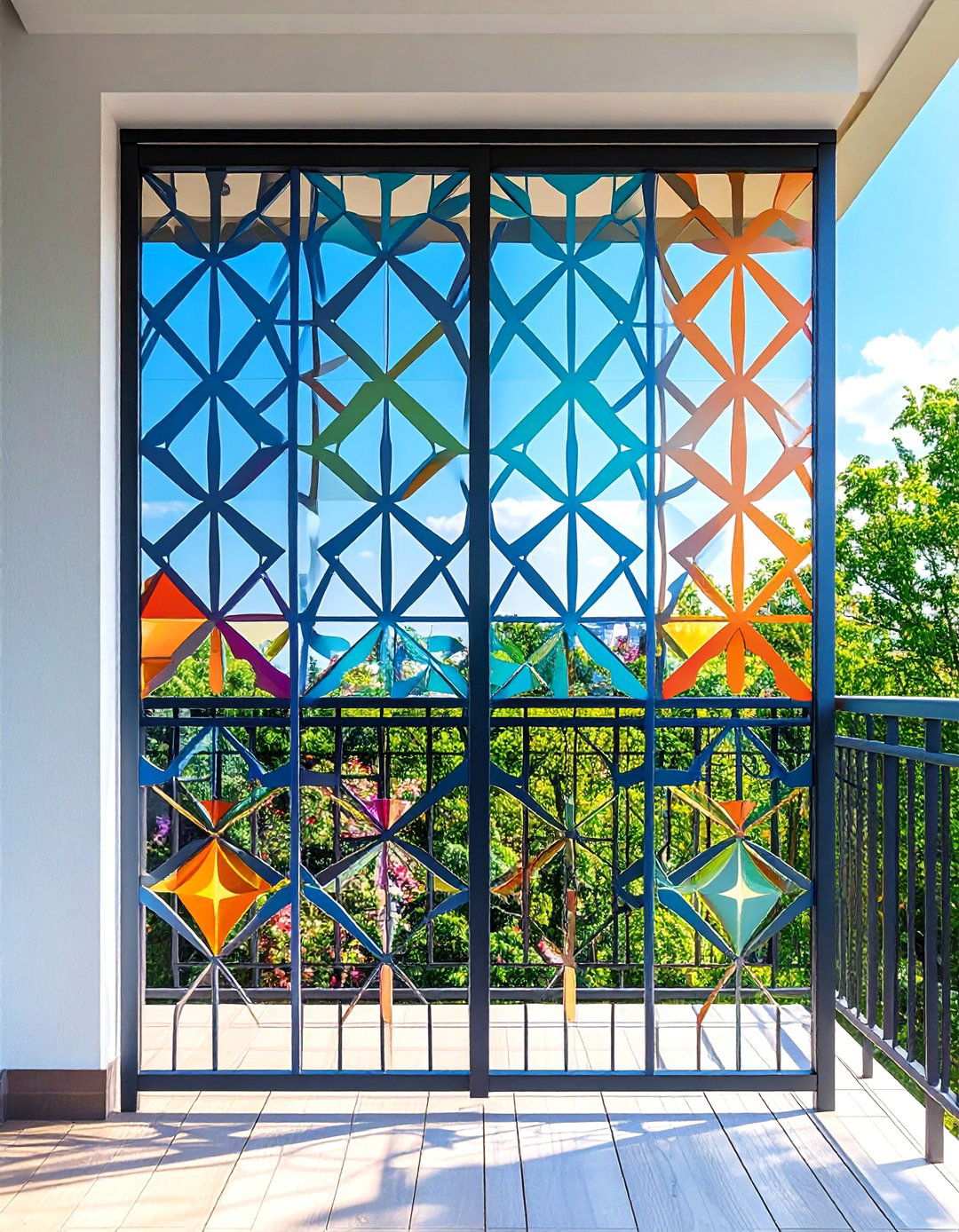 Decorative Metal Screens for Artistic Balcony Shade - 20 Balcony Shade Ideas