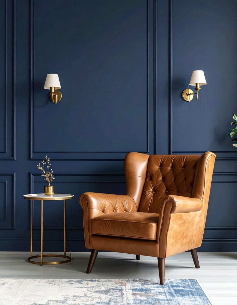 Deep Navy Blue Accent Wall - 20 Accent Wall Colors