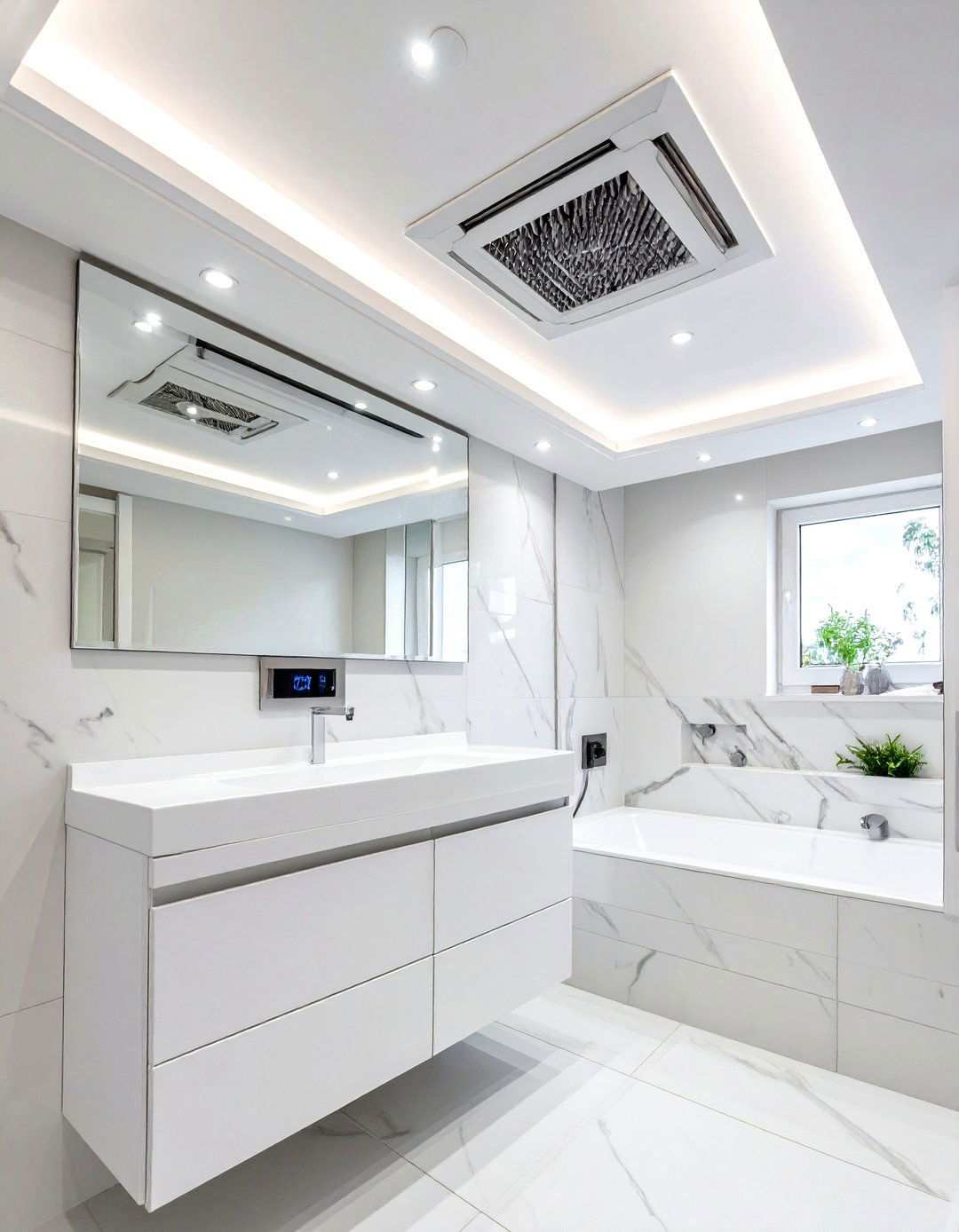 Dehumidifier Integration for Basement Bathroom Climate Control - 20 Basement Bathroom Ideas