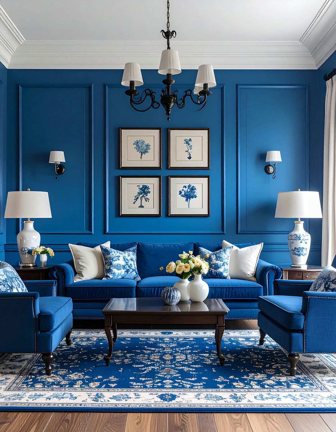 Delft Blue Accent Wall - 20 Accent Wall Colors