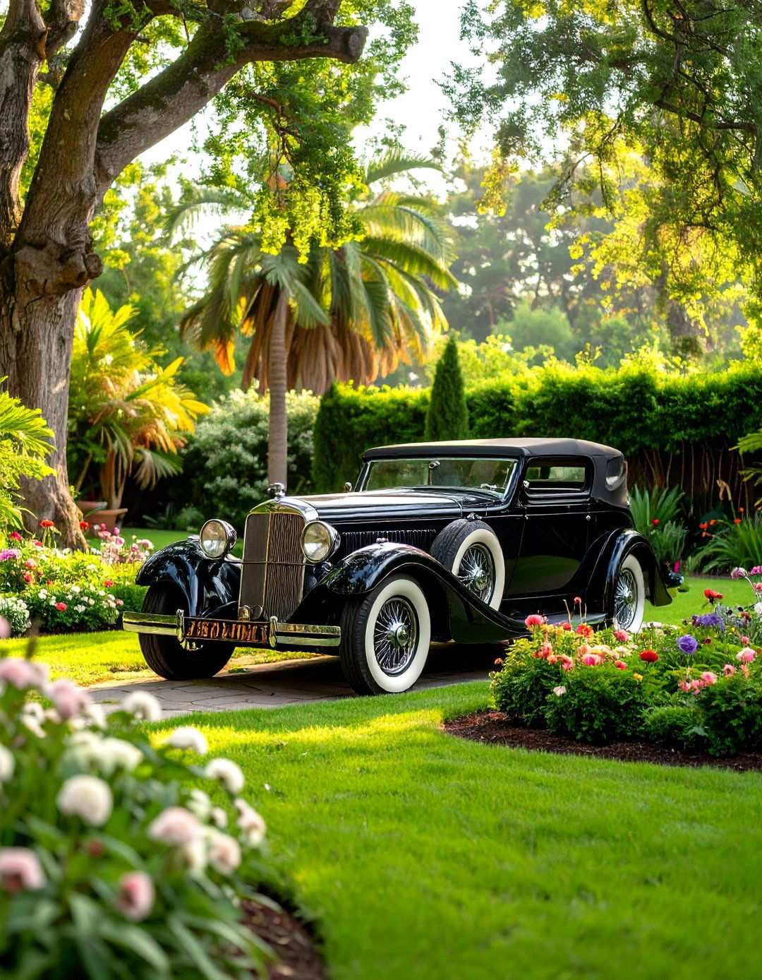 Depart in Style in a s Vintage Getaway Car - 20 Art Deco Wedding Ideas