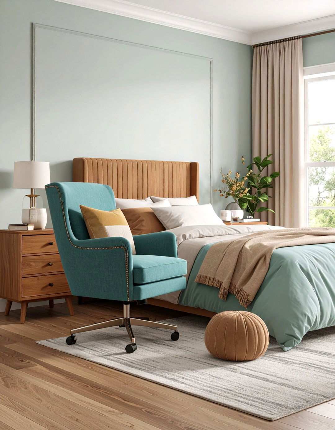 Desk Lounge Hybrid Chair Bedroom Sitting Area - 20 Bedroom Sitting Area Ideas