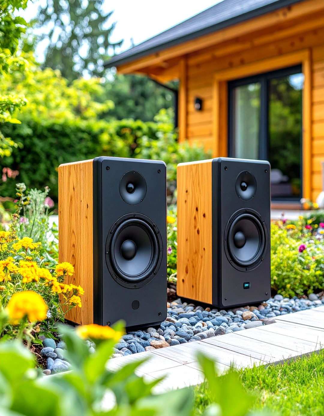 Discreet Audio System Scores the Backyard Oasis - 20 Backyard Oasis Ideas