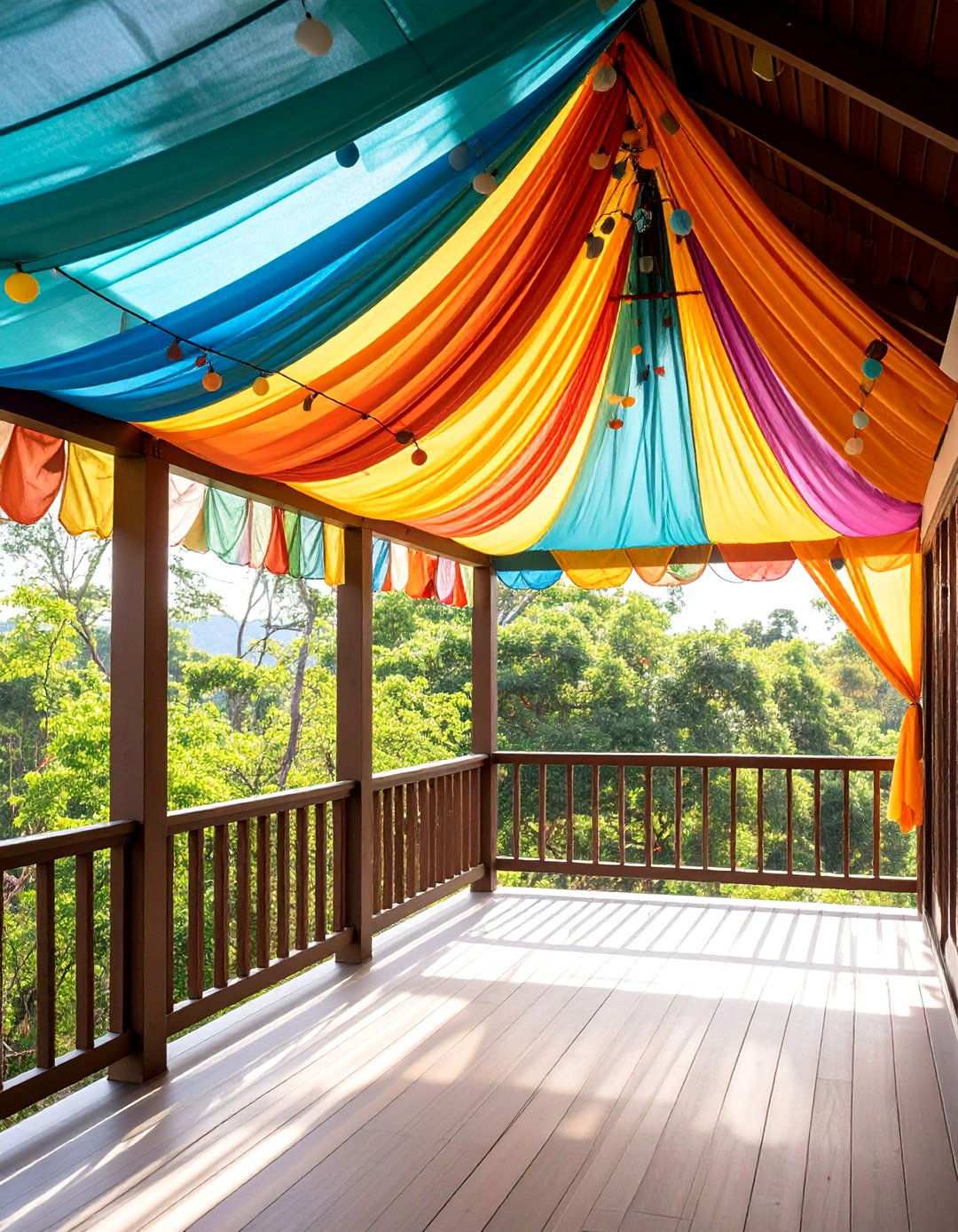DIY Fabric Canopies for Custom Balcony Shade - 20 Balcony Shade Ideas