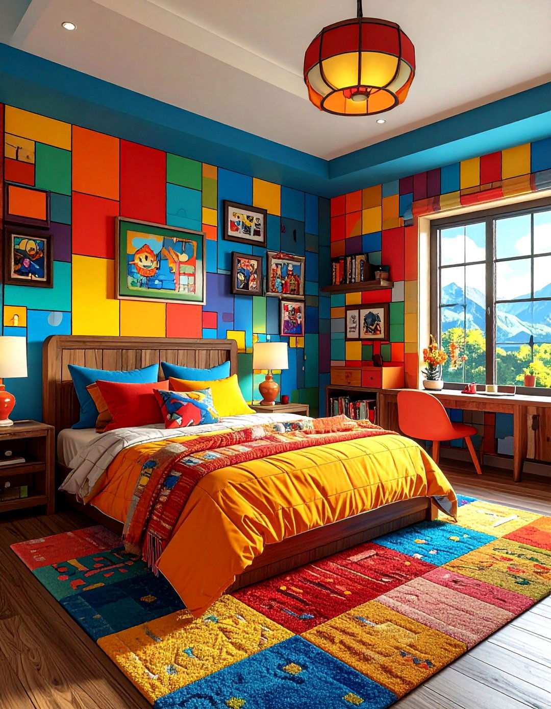 DIY Theme Mural Bedroom Wall Painting - 20 Bedroom Wall Painting Ideas