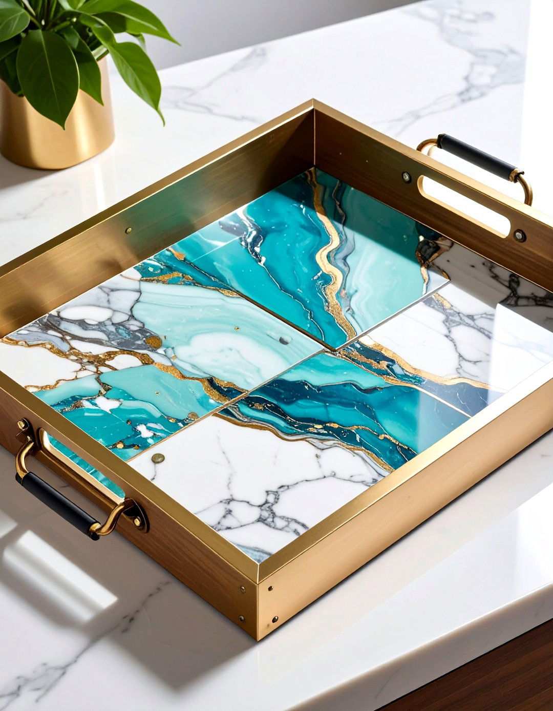 DIY Upcycled Picture Frame Bathroom Tray - 20 Bathroom Tray Ideas