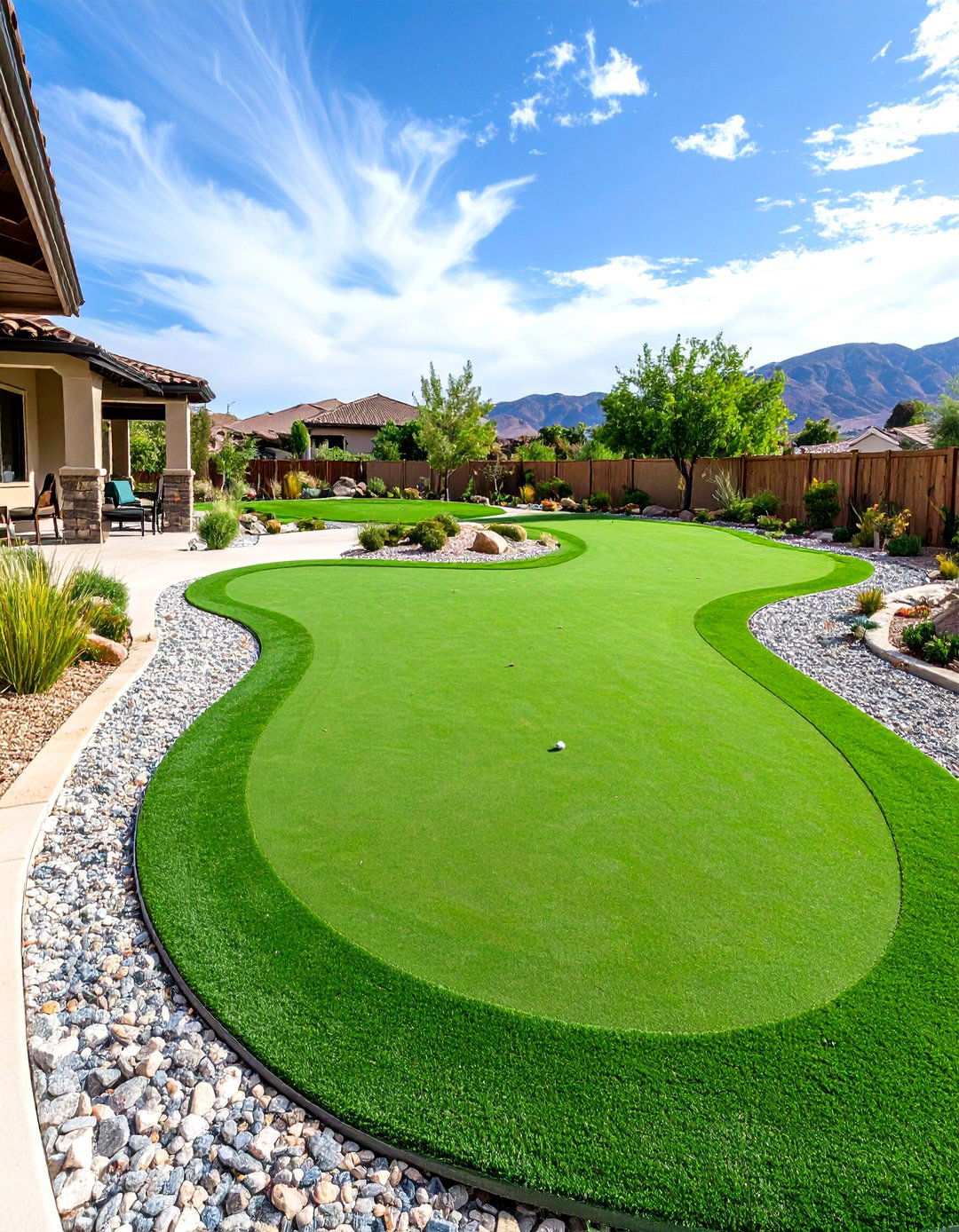 Drainage Focused Putting Green System - 20 Backyard Putting Green Ideas