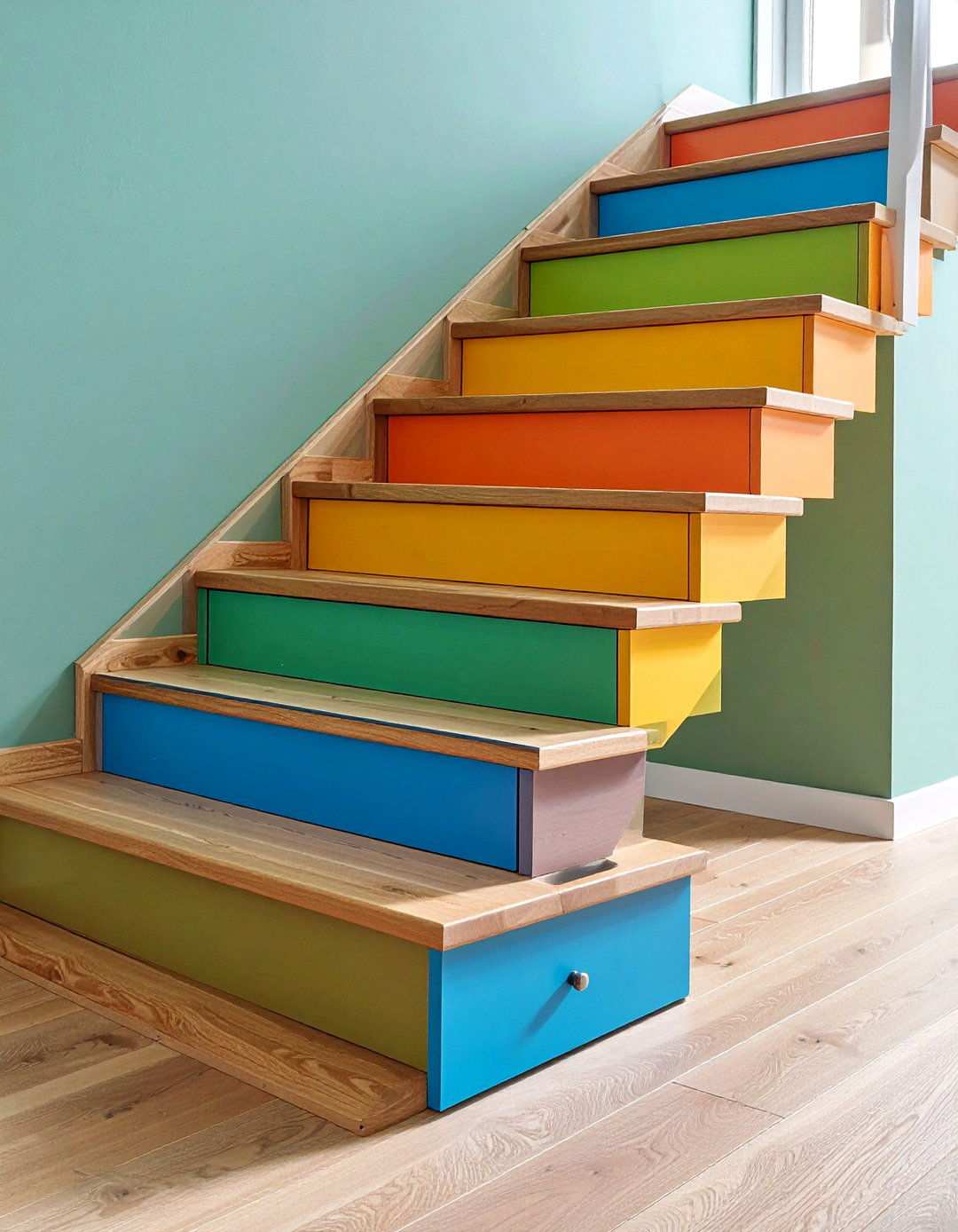 Drawer Riser Storage Basement Stairs - 20 Basement Stair Ideas