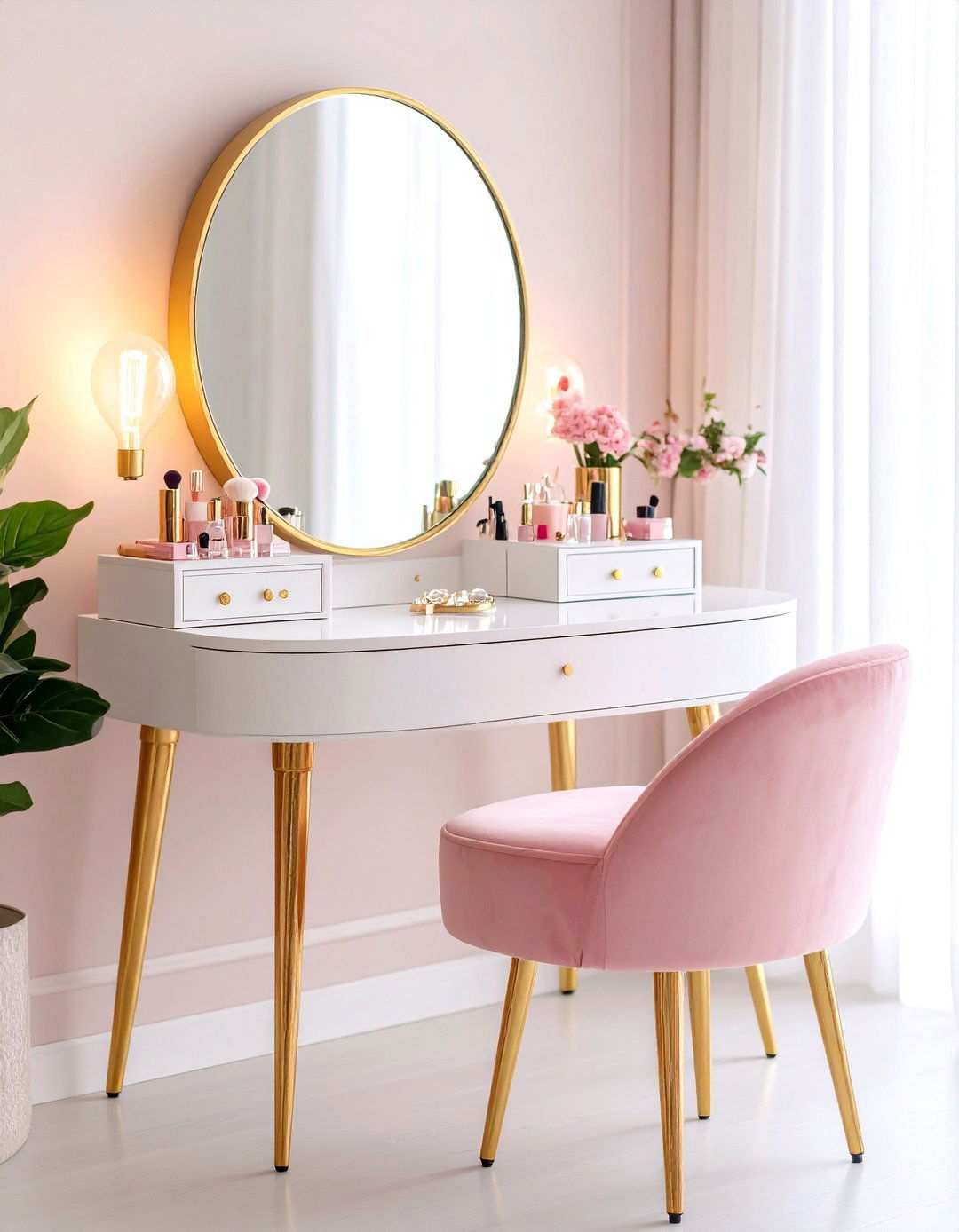 Dreamy Barbie Room Vanity Area - 20 Barbie Room Ideas