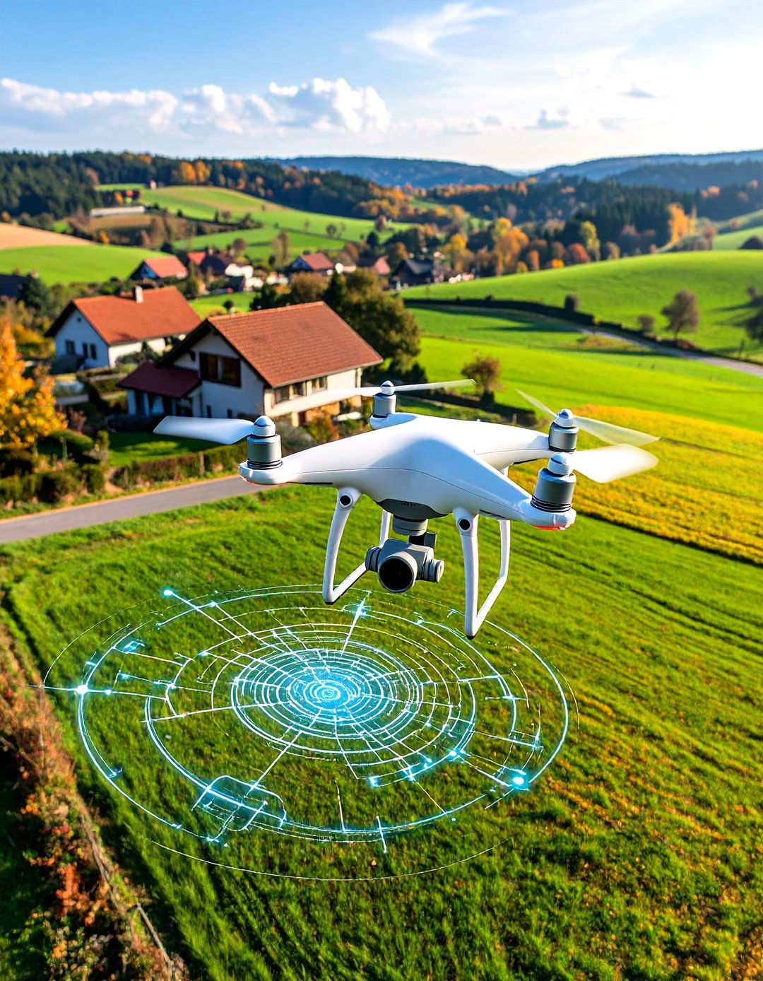 Drone Assisted Landscape Surveying and Analysis - 20 AI Landscape Design Ideas