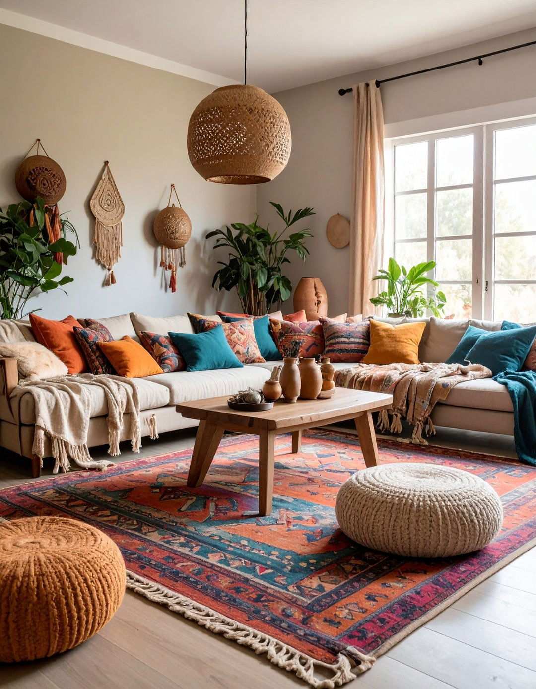 Embrace Minimal Scandinavian Lines within a Black and White Boho Living Room - 20 Black and White Boho Living Room Ideas