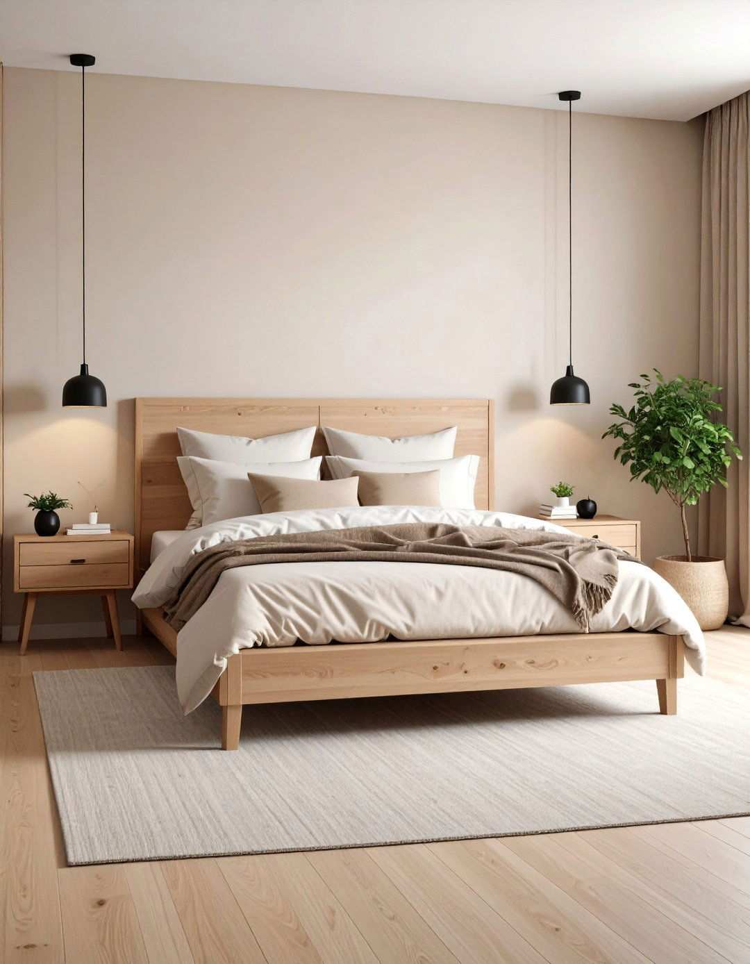 Embrace Scandinavian Minimalism in a Beige Bedroom - 20 Beige Bedroom Ideas