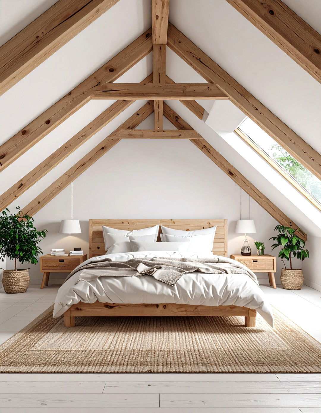 Exposed Beam Attic Bedroom Styling - 20 Attic Bedroom Ideas