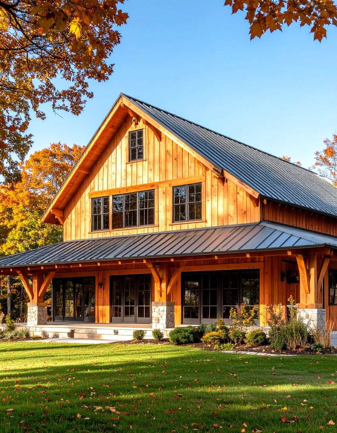 Exposed Beam Barn House Overhangs - 20 Barn House Exterior Ideas