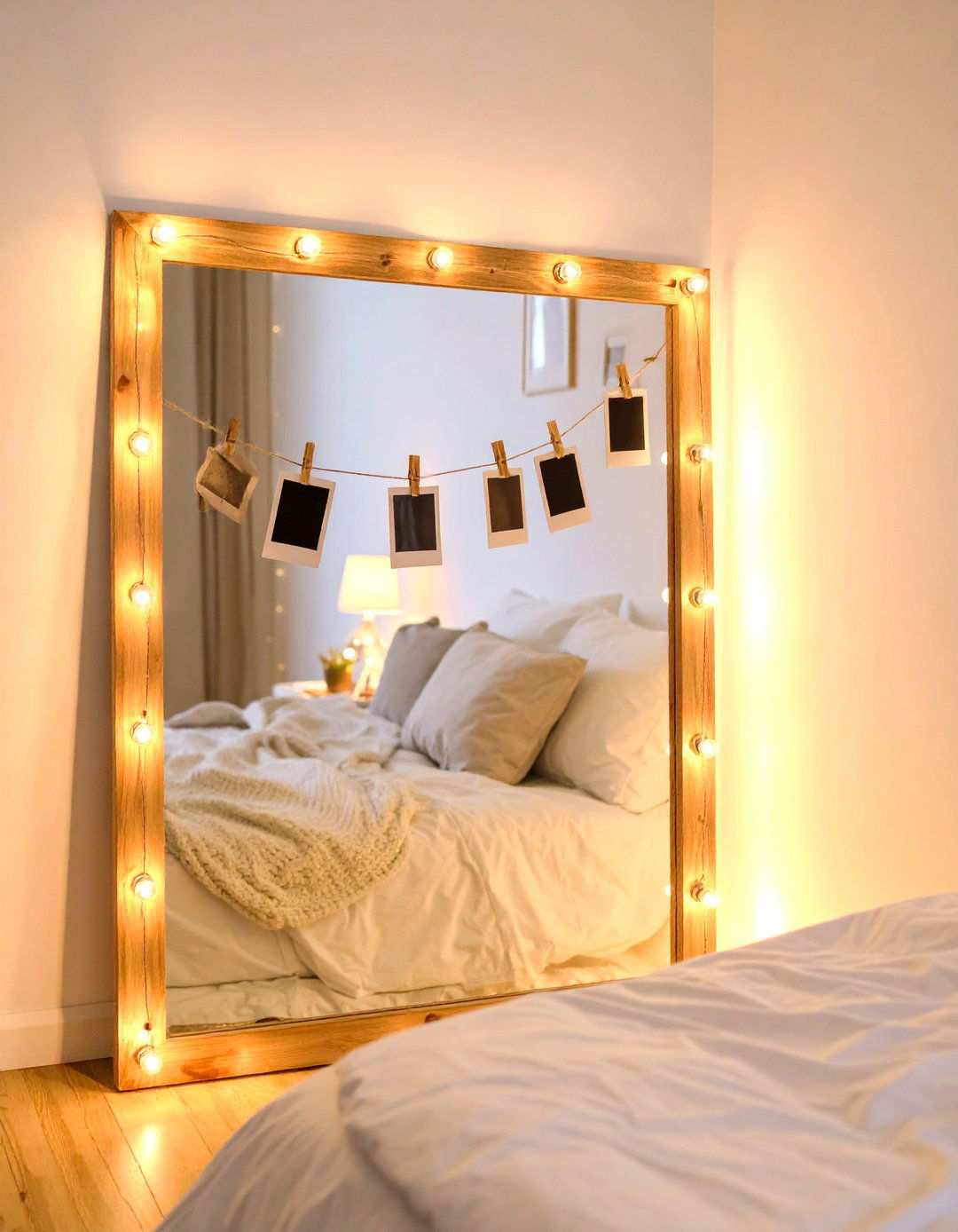 Fairy Light Photo Border - 20 90s Bedroom Decor Ideas