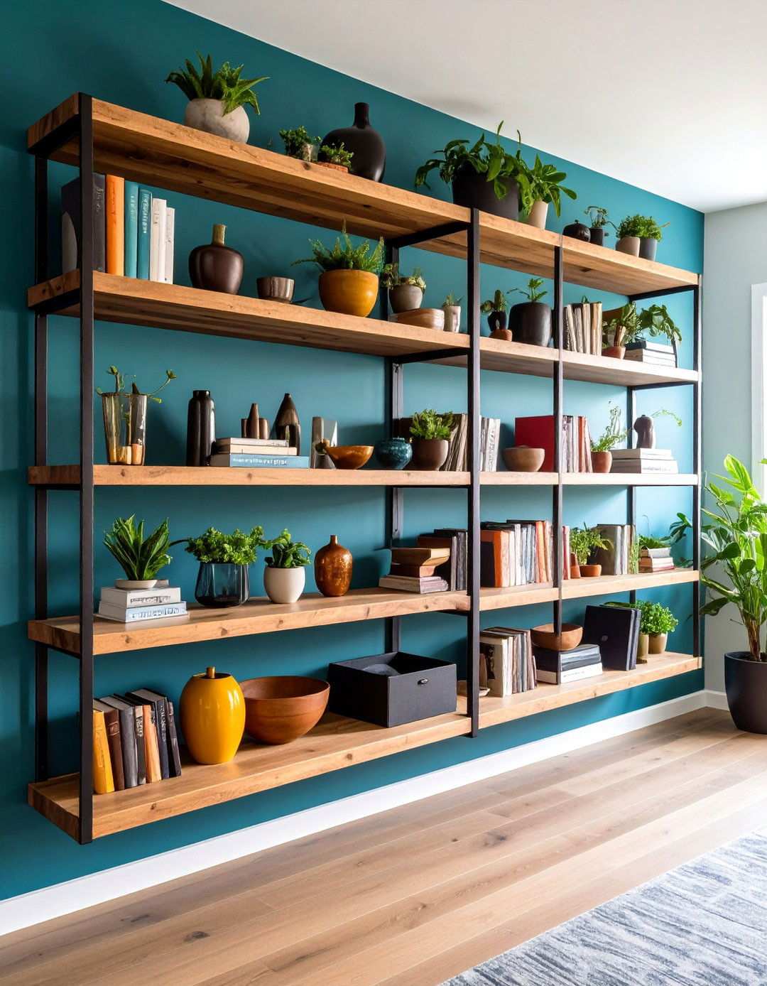 Floating Basement Storage Shelves - 20 Basement Storage Ideas