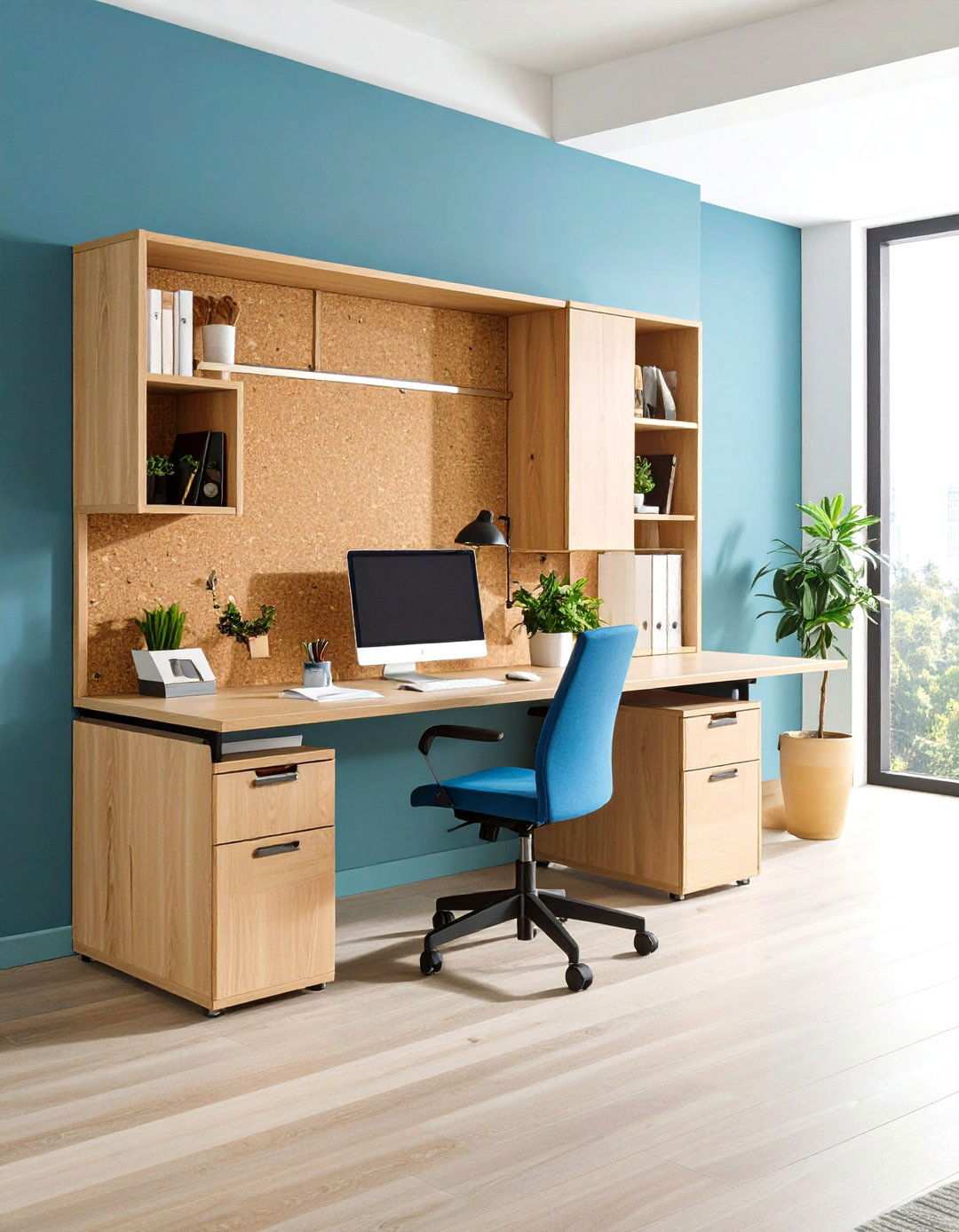 Fold Away Home Office Keeps a Bachelor Room Versatile - 20 Bachelor Room Ideas