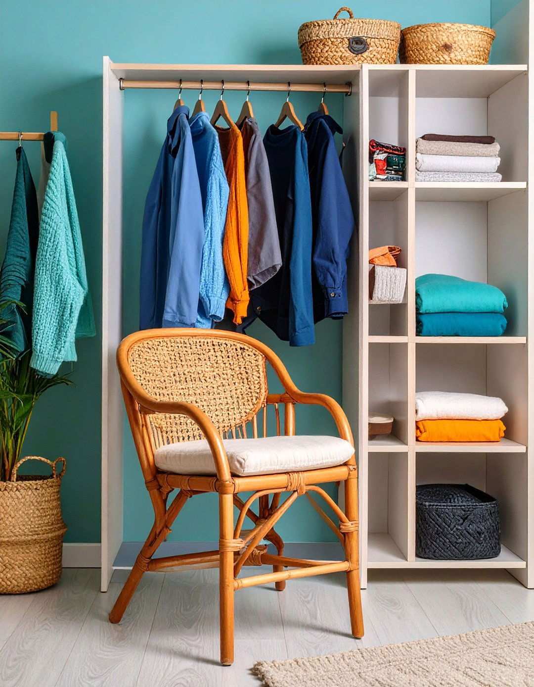 Foldable Rattan Bedroom Seating Area - 20 Bedroom Seating Area Ideas