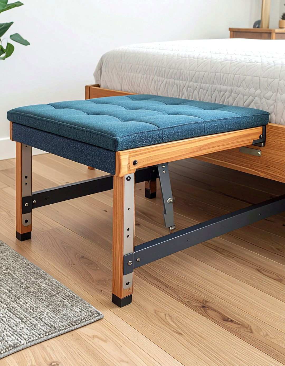 Foldaway Under Bed Bedroom Bench - 20 Bedroom Bench Ideas
