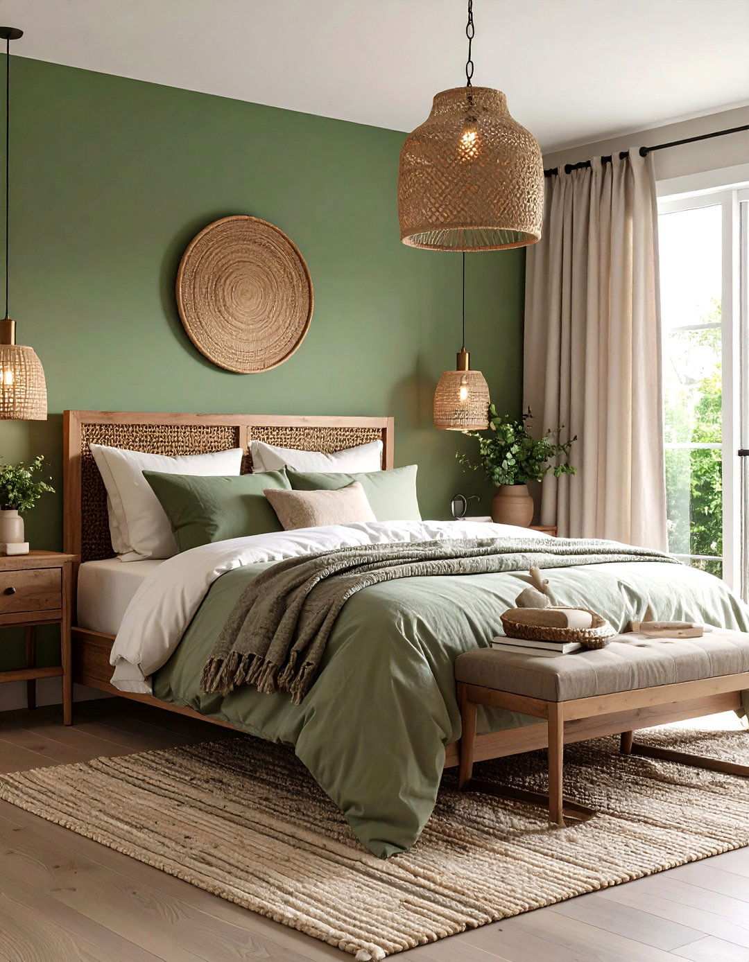 Forest Green Bedroom Paint Color Connecting to Nature - 20 Bedroom Paint Colors