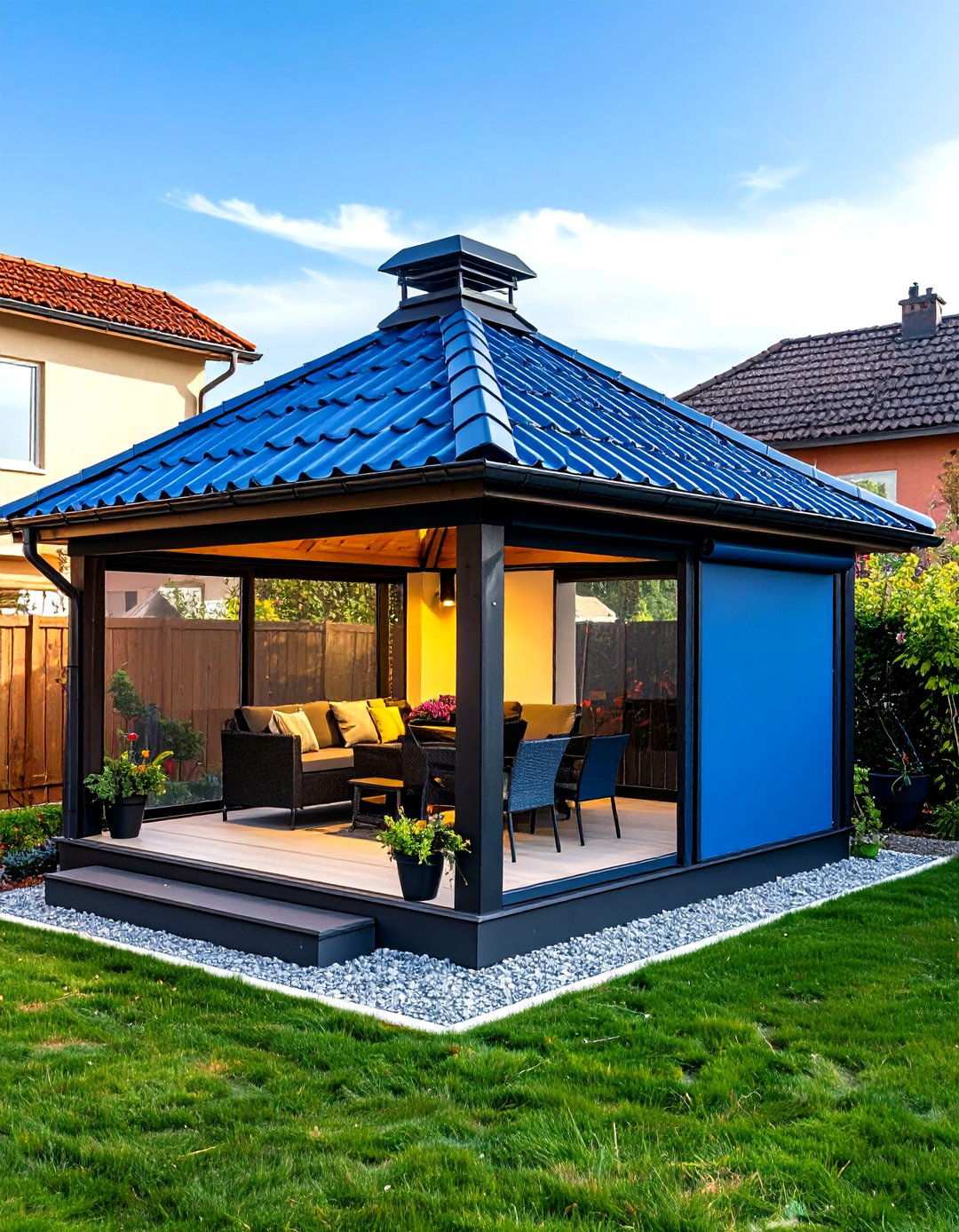 Four Season Gazebo With Infrared Heaters - 20 Backyard Gazebo Ideas