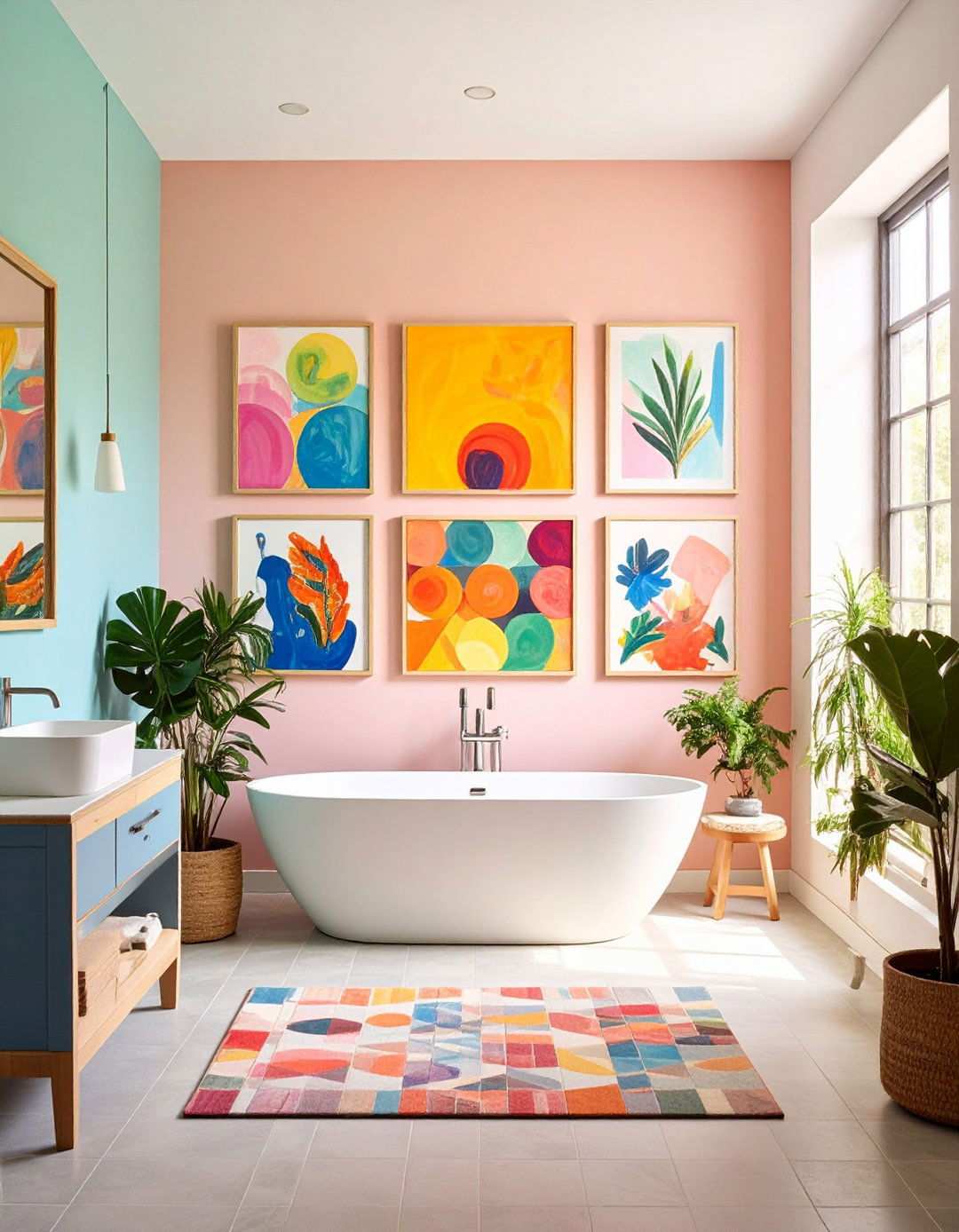 Gallery Wall Arrangements for Personal Expression - 20 Bathroom Art Ideas