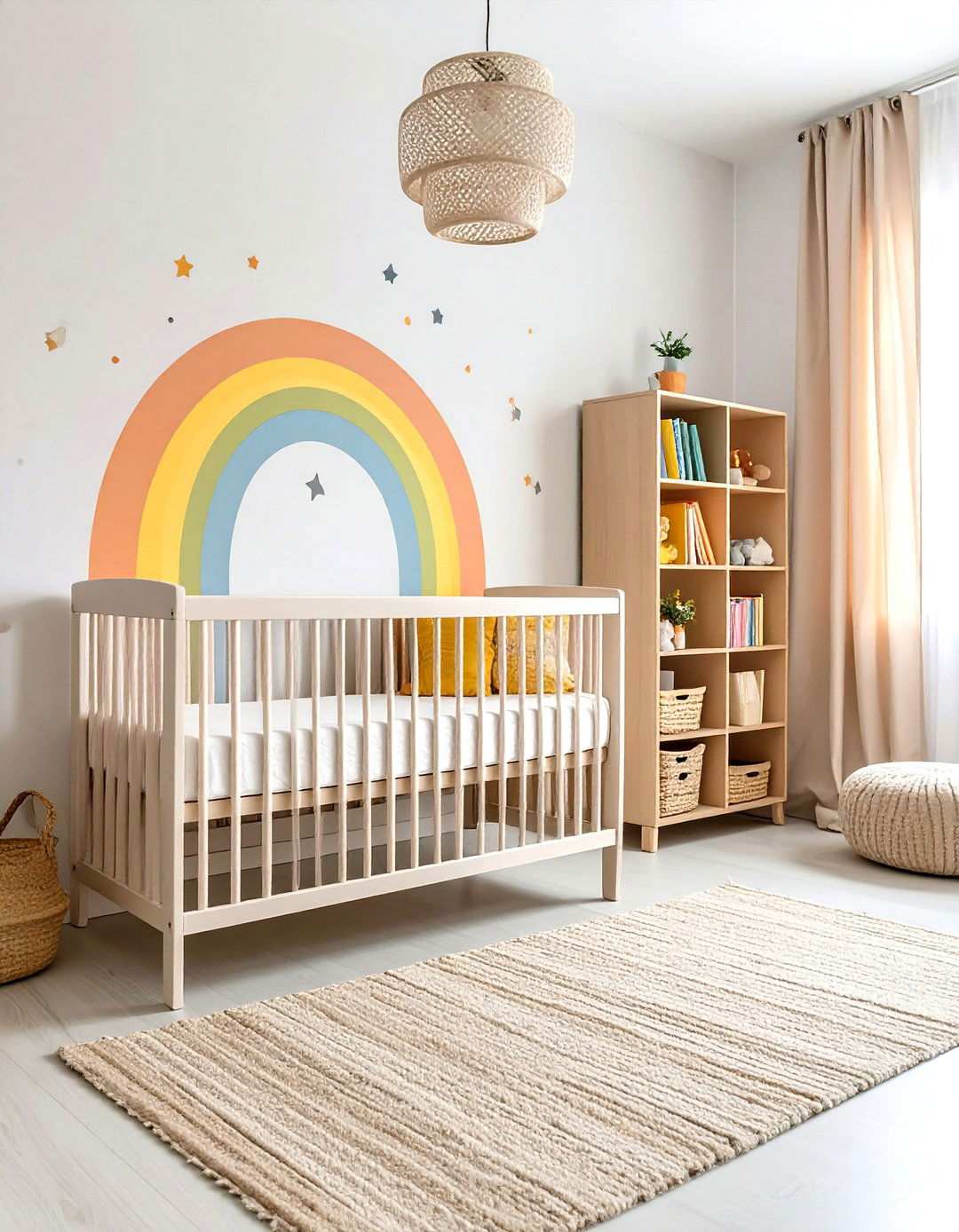 Gender Neutral Rainbow Baby Room Joy - 20 Baby Room Ideas