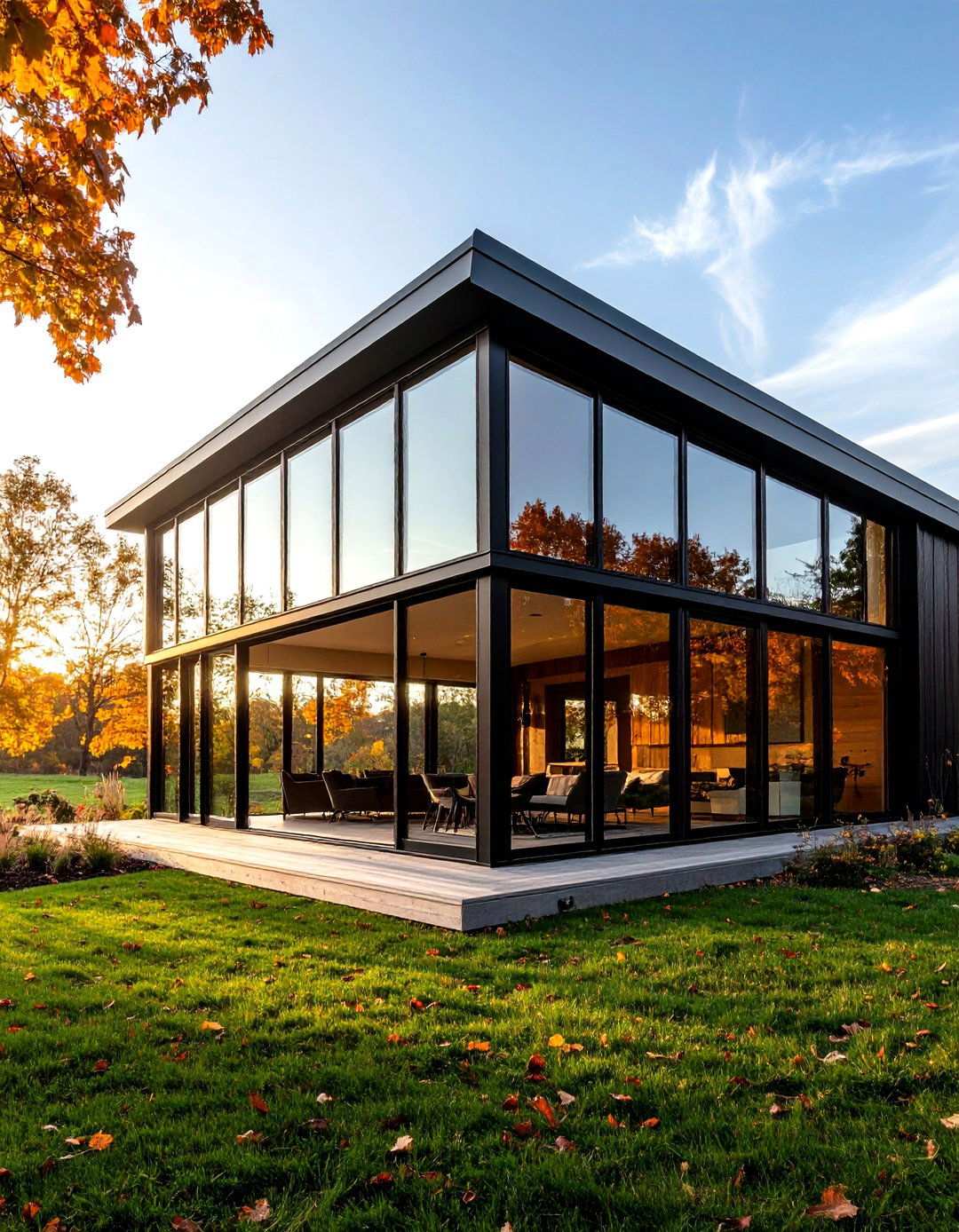Glass Wall Barn House Connection - 20 Barn House Exterior Ideas