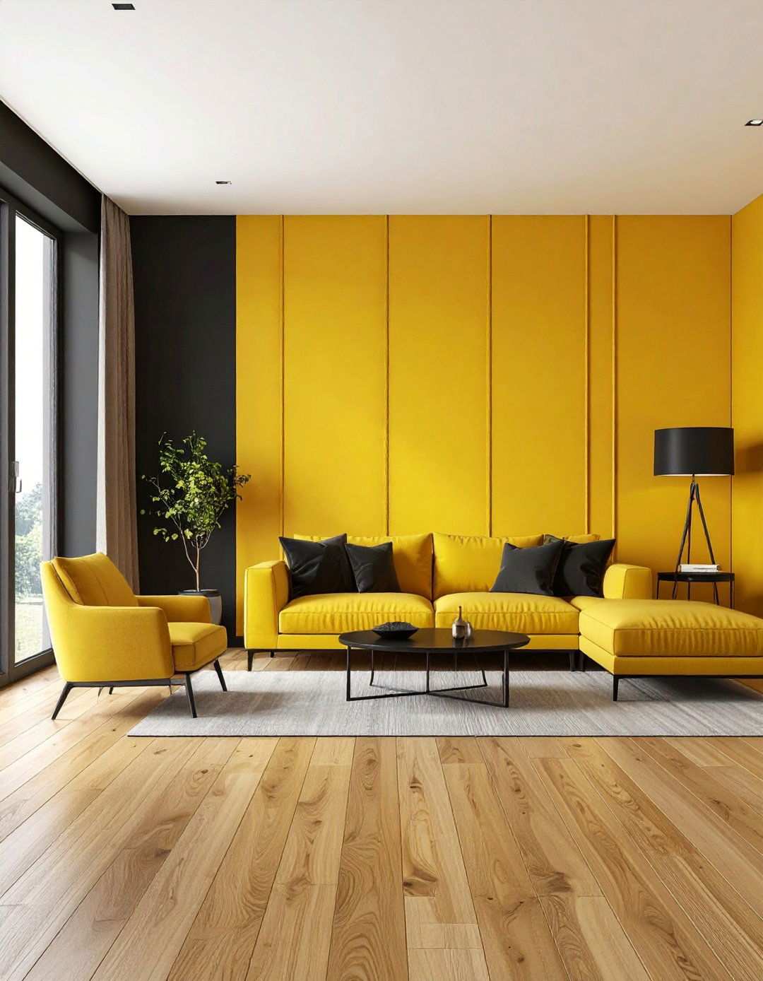 Golden Delicious Citron Accent Wall - 20 Accent Wall Colors