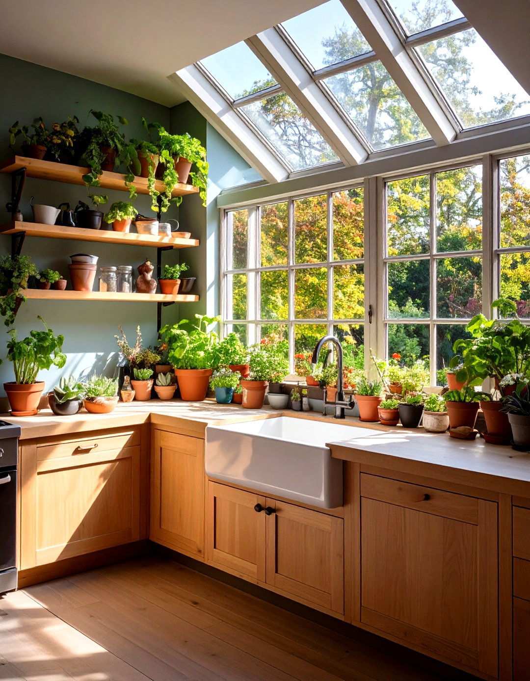 Greenhouse Kitchen Windows Above Sink Areas - 20 1980s Kitchen Ideas