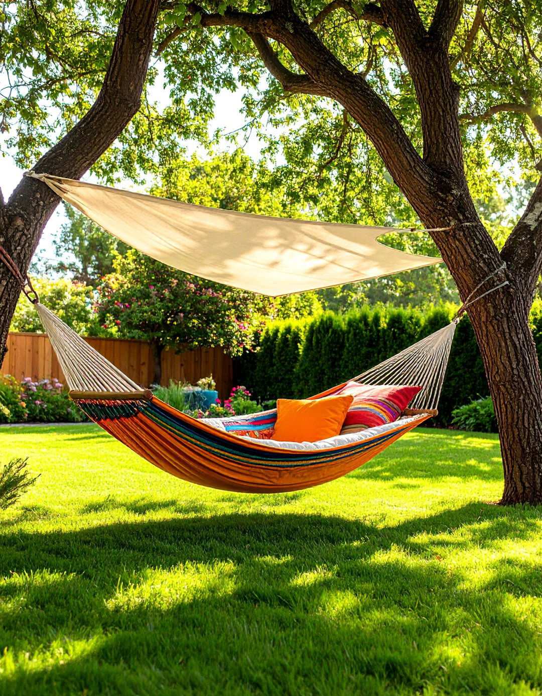 Hammock and Quiet Zone Setup - 20 Backyard Playground Ideas