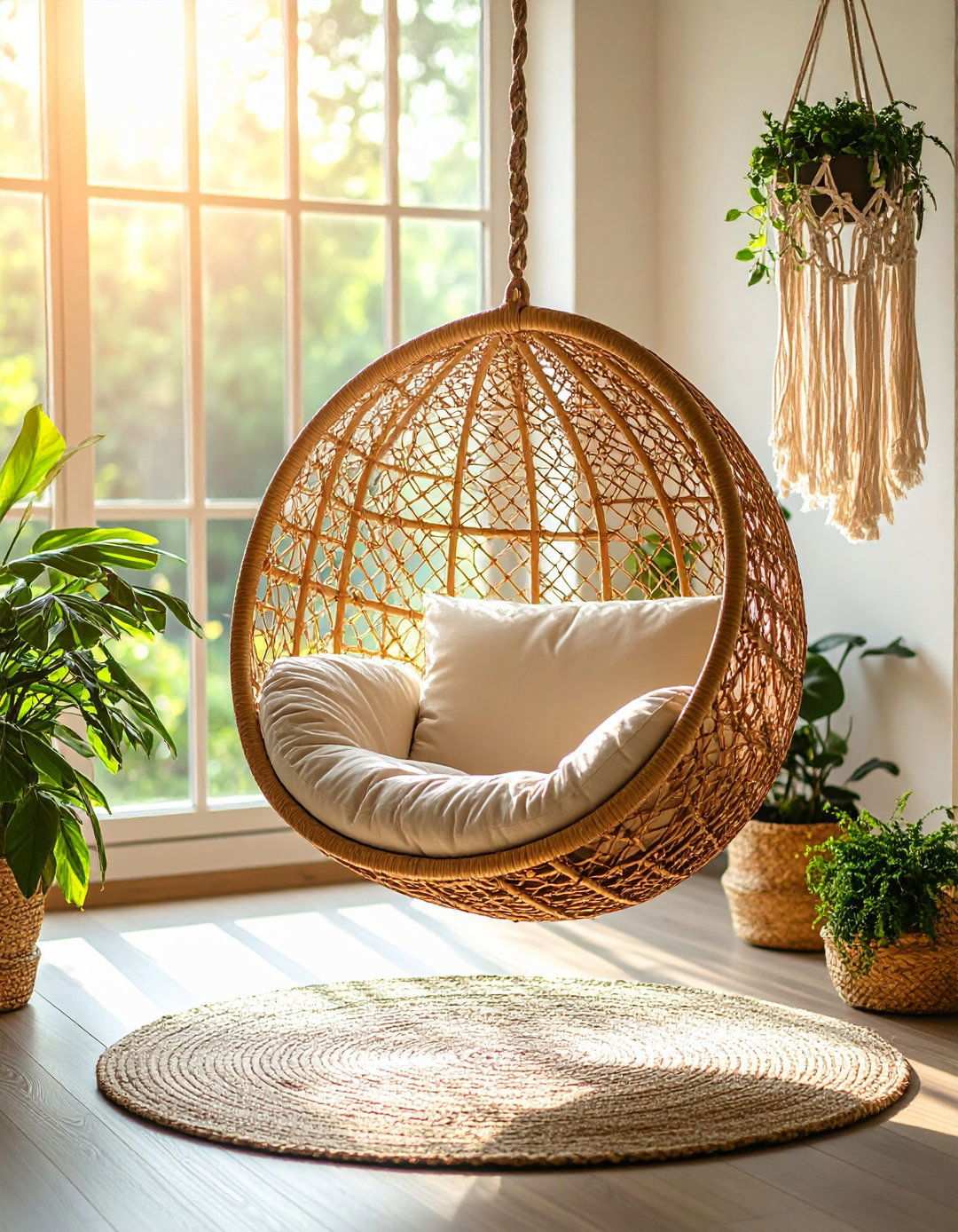 Hanging Egg Chairs for Cozy Retreats - 20 1970s-inspired Design Ideas