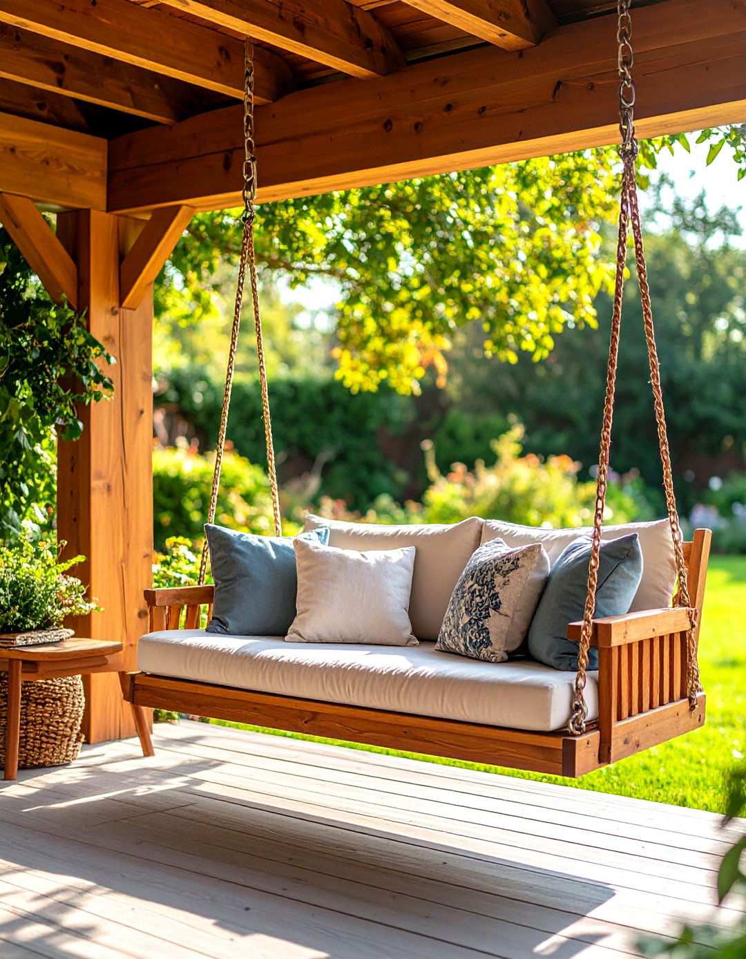 Hanging Swing Back Porch - 20 Back Porch Ideas
