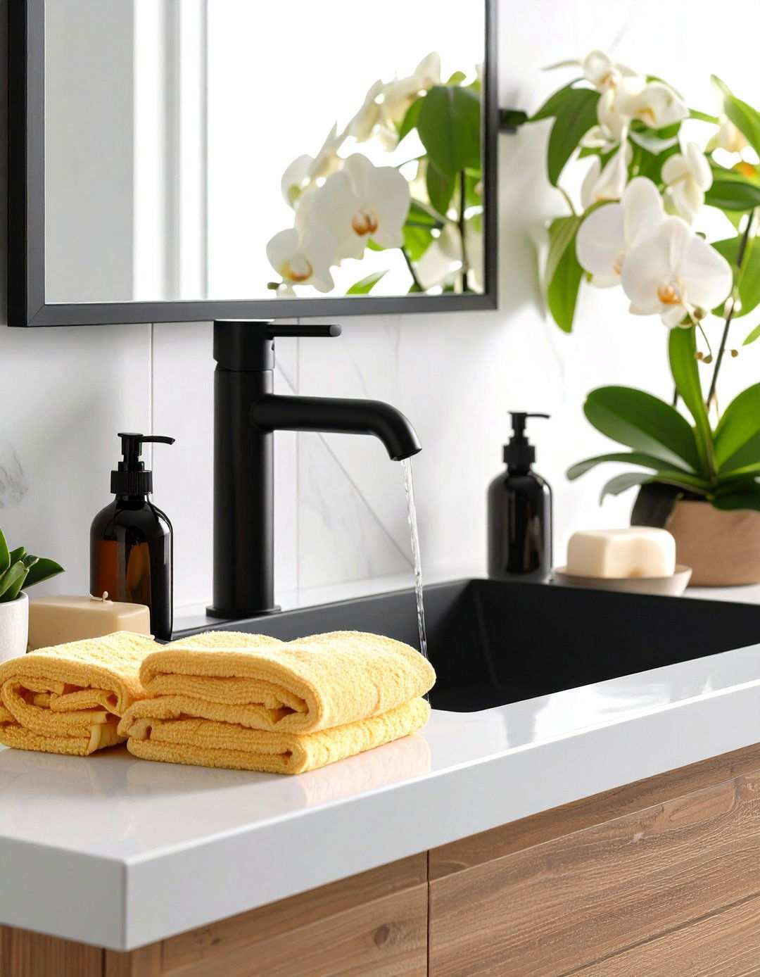 Hard Water Hacks Keeping Black Spot Free - 20 Bathroom With Black Fixtures