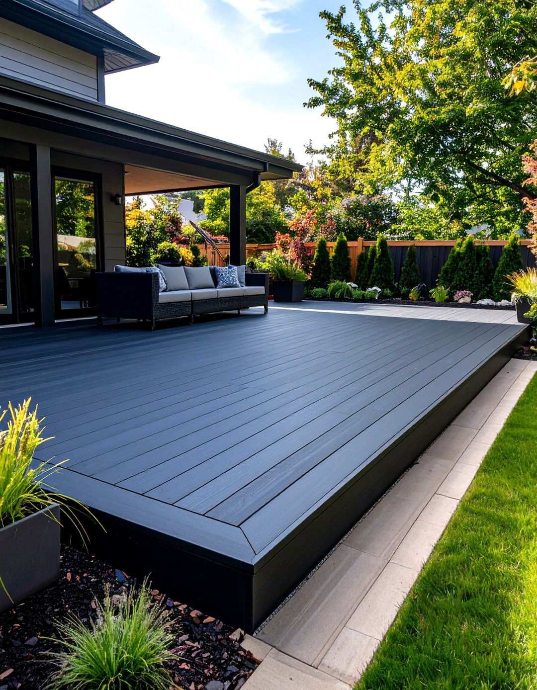 Heat Reflective Black Deck Boards - 20 Black Deck Ideas